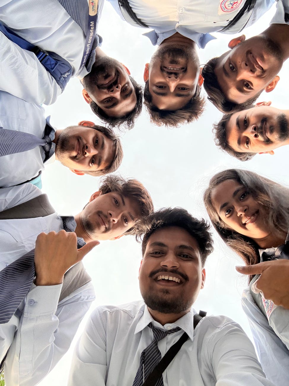 group of students in kanpur celebrating together